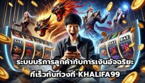 ระบบบริการลูกค้ากับการเงินอัจฉริยะที่เร็วทันท่วงที KHALIFA99-2